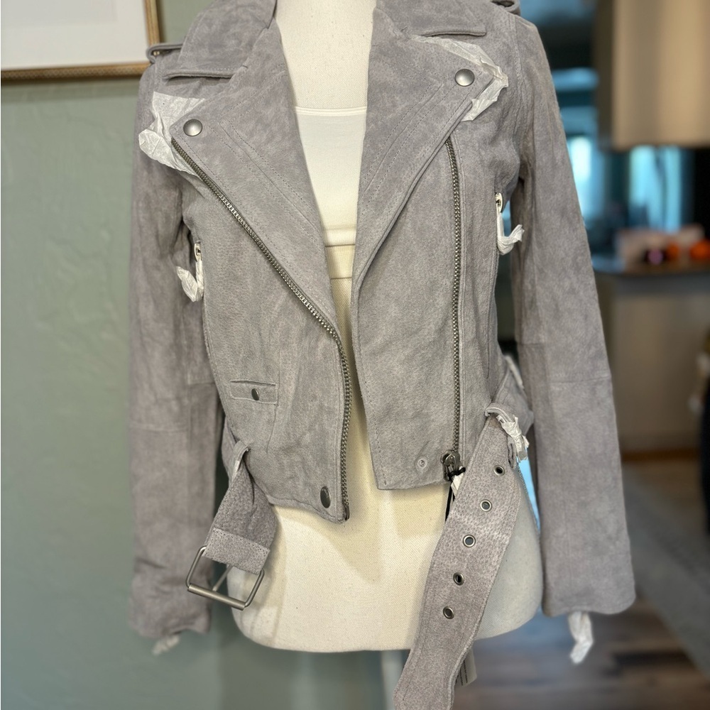 BLANK NYC Moto suede Jacket size XS NWT - Picture 4 of 16
